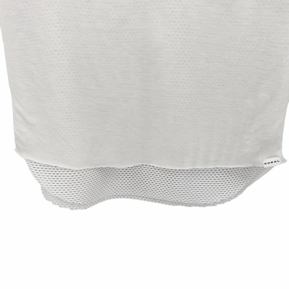 Koral Double Layer Short Sleeve Tee in White - Picture 7 of 13